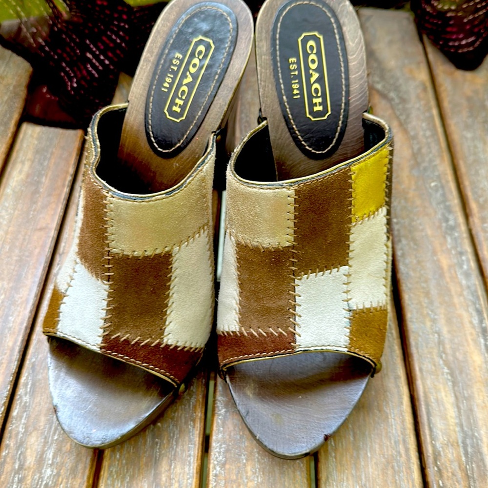 Vintage Festival clogs by Coach